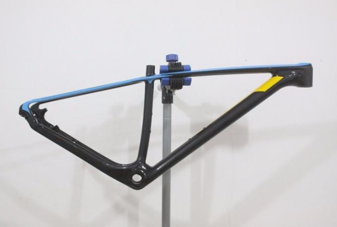 Quadro de bicicleta de montanha de carbono 29er de fibra de carbono T800 12 mm através do eixo BB30 Tubos de cabeça cônicos 2