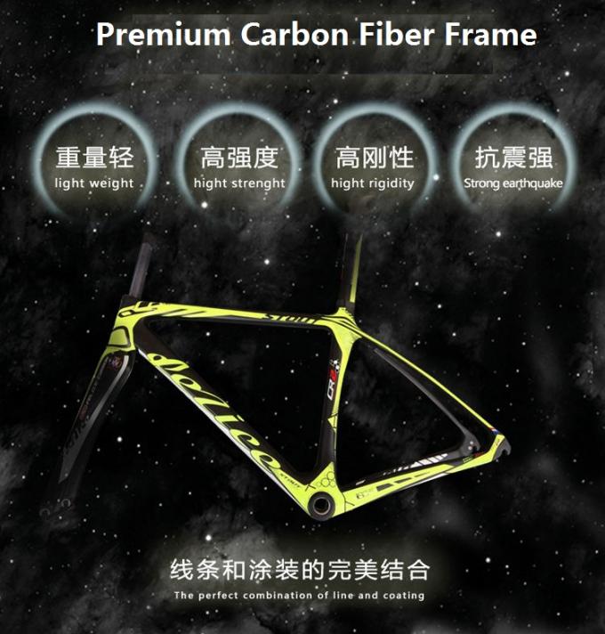 700C Estrada de fibra de carbono Aero Frame+Fork+Seatpost STOUT CR-2 900 gramas BB compatível com diferentes tipos 3
