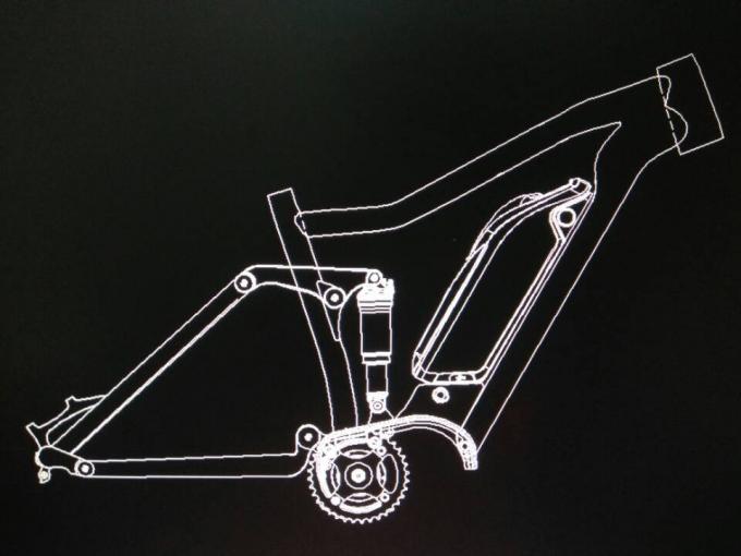 Boost 27.5er Estrutura de bicicleta elétrica w/ Bafang 1000w Suspensão de liga de alumínio Mtb E-Bike 0