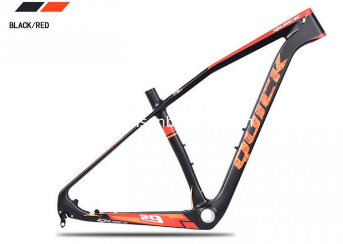 29ER Lightweight Full Carbon MTB Frame V29 de Mountain Bike 15.5 "/17.5/19/21" BB92 Conical, poste de assento 31.6mm Peso 1270g 2