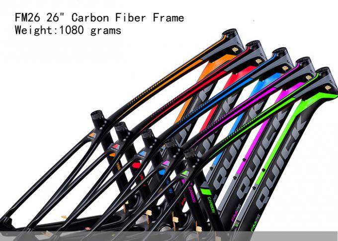 26er Bicicleta Full Carbon Fiber Frame FM26 de Lightweight Mountain Bike 1080 gramas PF30 afiado Diferentes cores 0