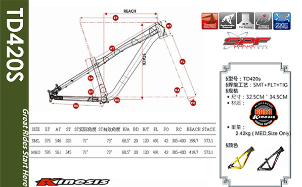 26/27.5ER Alumínio Bike Frame BMX/Dirt Jump/DJ Mountain Bike Frame TD420S 100-140mm MTB 2