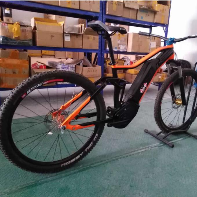 China Stock 27.5er Elétrico Full Suspensão Bicicleta Quadro Bafang G330 Alumínio Trail Ebike Emtb Mountain Bike 1